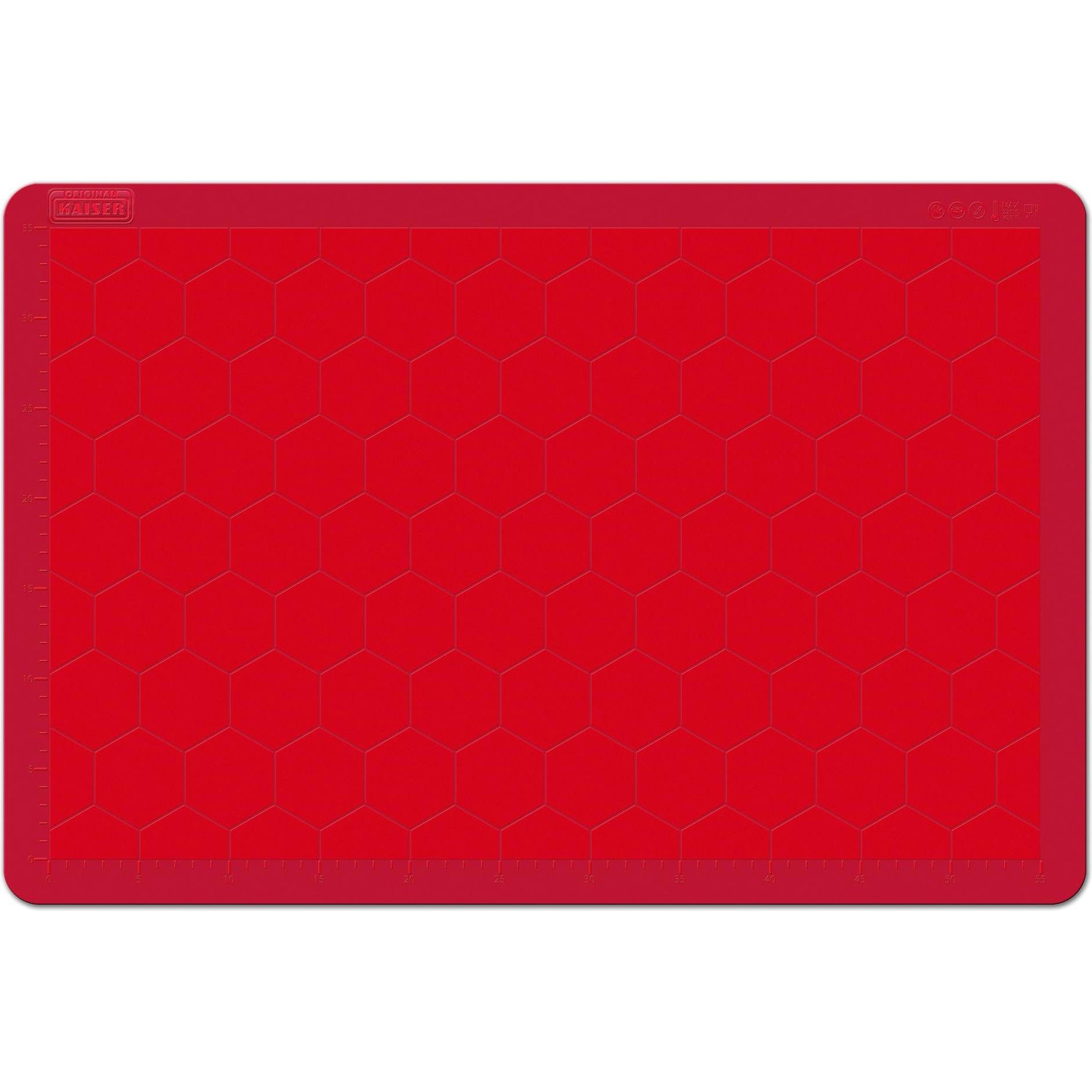 Thumbnail - Kaiser XL-Ausrollmatte 60 x 40 cm KAISERflex Red, Backpapier, Rot
