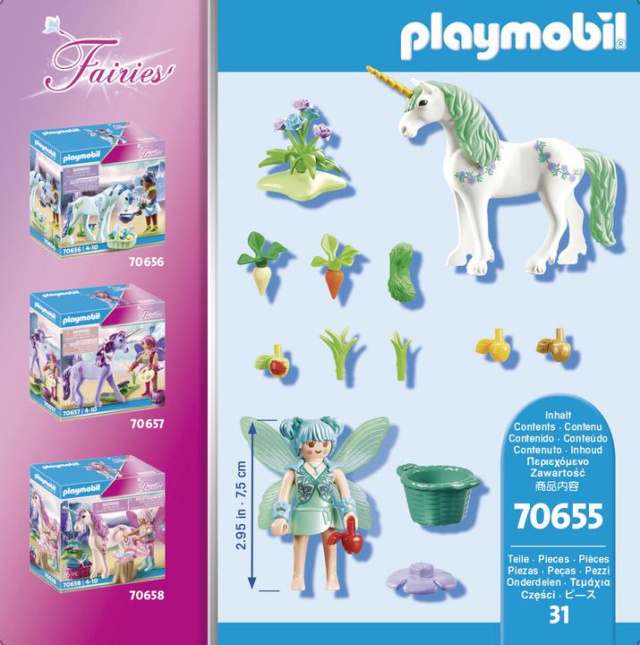 Image du produit Playmobil Licorne avec fée nourricière (70655)