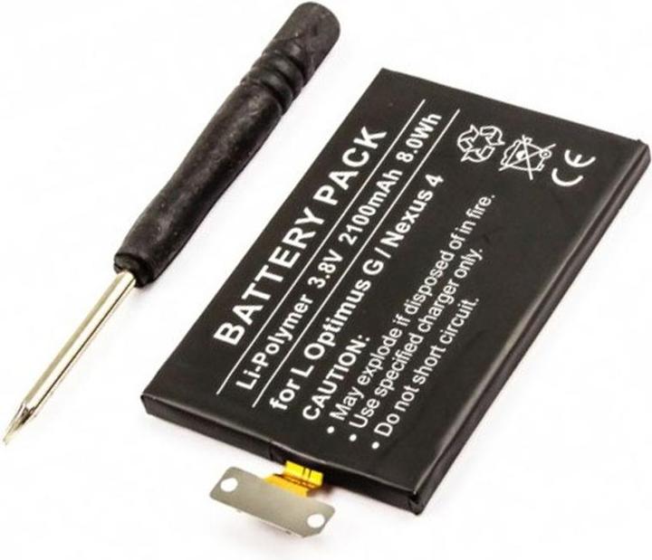 Actual product image LG Nexus 4 battery, E960, E970, E973, E975, F180, Maku