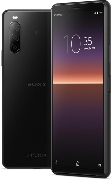 Sony Xperia 10 II (128 GB, Black, 6", Hybrid Dual SIM, 4G)