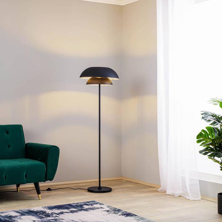 Image du produit Lucande Lampadaire Kellina en noir (E27)