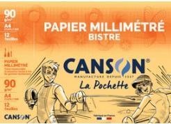 Actual product image Canson Graph paper, DIN A4, 90 gsm, colour: dark brown (A4, Dotted, No binding)