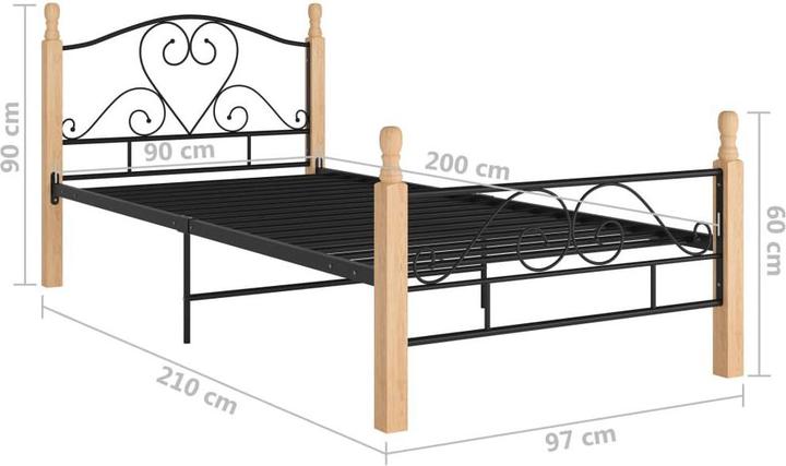 Image du produit vidaXL Bettgestell (90 x 200 cm)