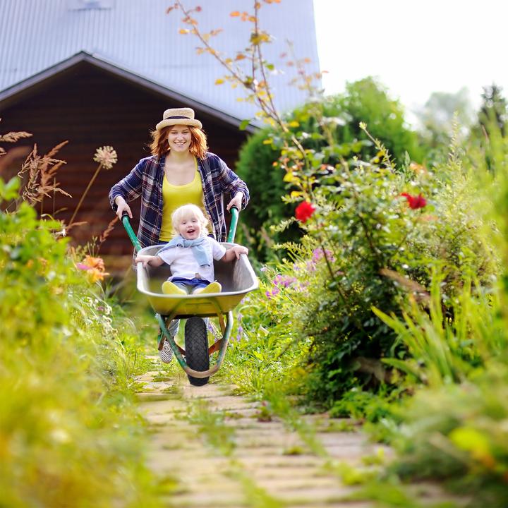 Actual product image Relaxdays 4.80 4. Wheelbarrow Tyre with Axis