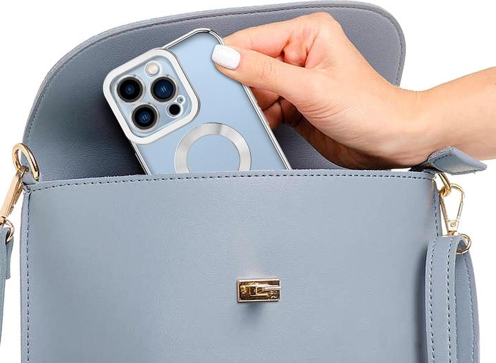 Produktbild Cadorabo TPU Hülle Chrome mit Kameraschutz für Apple iPhone 13 PRO MAX (Apple iPhone 13 Pro Max)