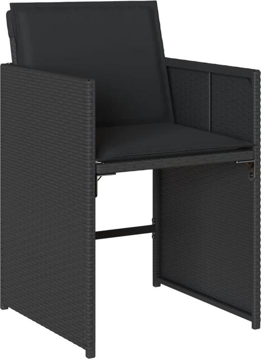 Image du produit VidaXL Meuble de jardin Ensemble de jardin 9pcs. noir Poly rotin (110 cm)