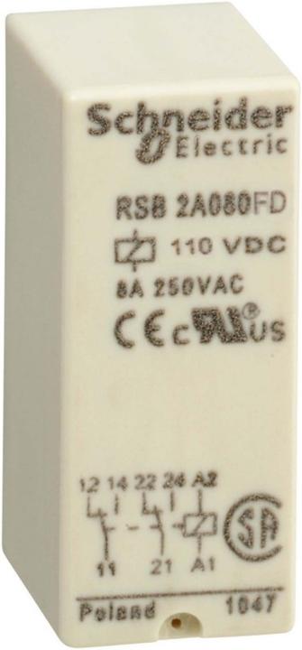 Produktbild APC GmbH Schnittstellenrelais 110V DC RSB2A080FD
