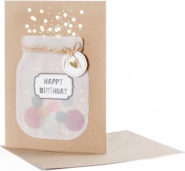 Produktbild Good Old Friends Geburtstagskarte Wunschglas "Happy Birthday" von