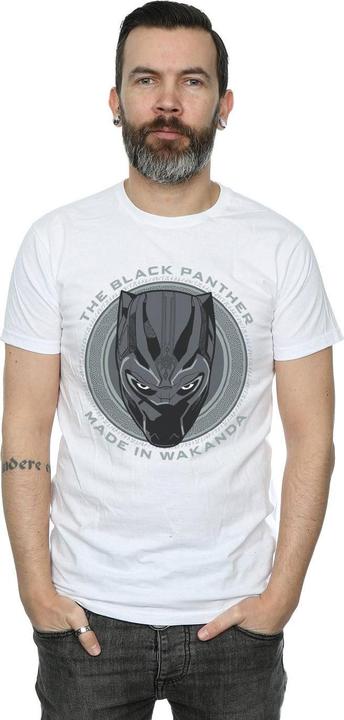 Immagine prodotto Black Maglietta in cotone Made in Wakanda Uomo (3XL)