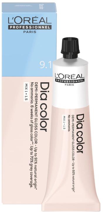 Produktbild L'Oréal Professionnel Dia Color 9.1 Sehr Helles Blond Asch - 60ml (9.1 sehr helles blond asch)