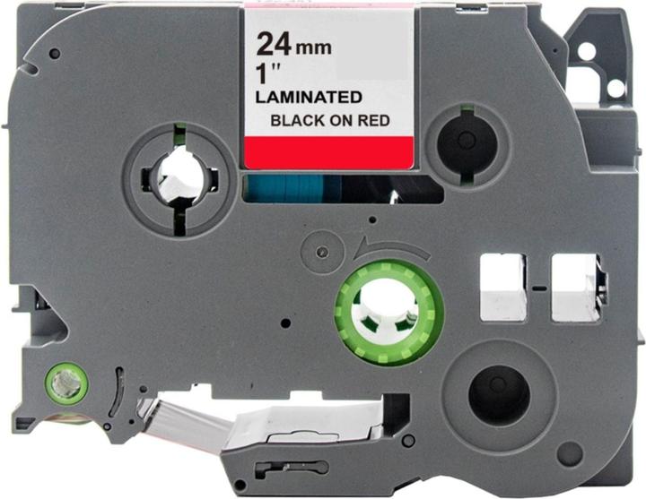 Actual product image Hermex Alternatives Etikettenband zu Brother TZe-451 Beschriftungsband (2.40 cm, Black, Red)