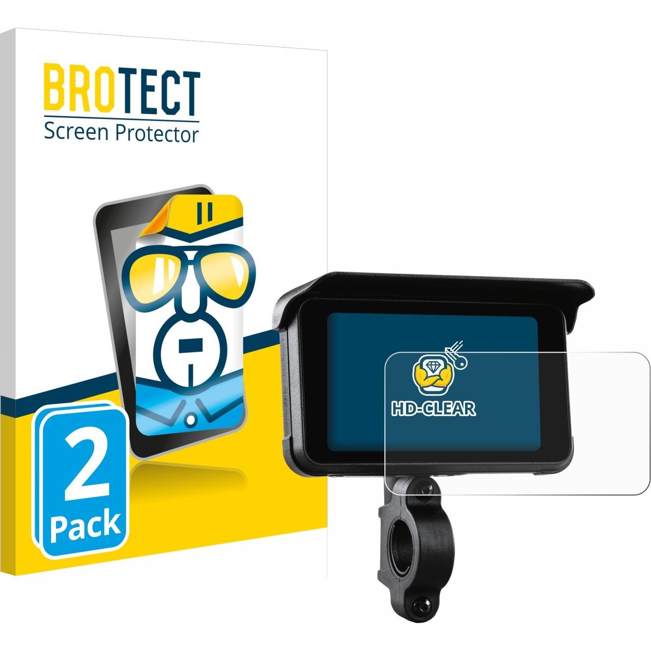 BROTECT, Fahrzeug Navigation Zubehör, Schutzfolie Displayschutz Displayschutzfolie Folie Klar Transparent