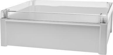 Actual product image RS PRO Polycarbonate universal enclosure, grey, external dimensions 344 x 289 x 117mm, IP65 (Housing)