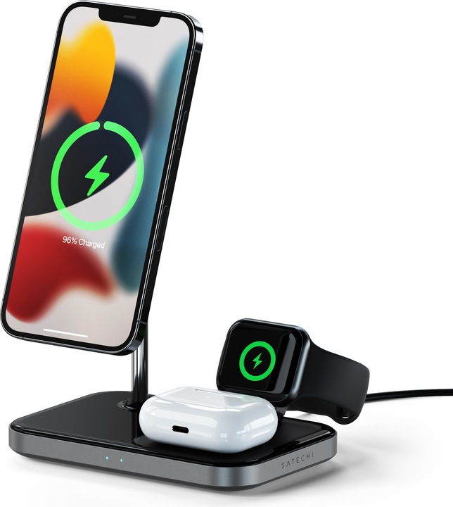 Actual product image Satechi 3-in-1 Magnetic Wireless Charging Stand (7.50 W)
