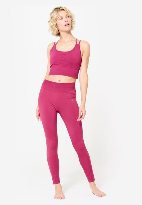 Immagine prodotto Kimjaly Sport-Bustier Damen Crop Multiträger leichter Halt - violett (L)