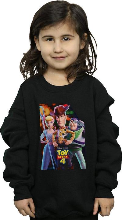 Produktbild Disney Toy Story 4 Buzz Woody And Bo Peep Poster Sweatshirt Mädchen (140, 146)