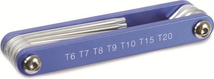 Image du produit BGS Jeu de clés repliables profil en T (pour Torx) T6 - T20 7 pièces