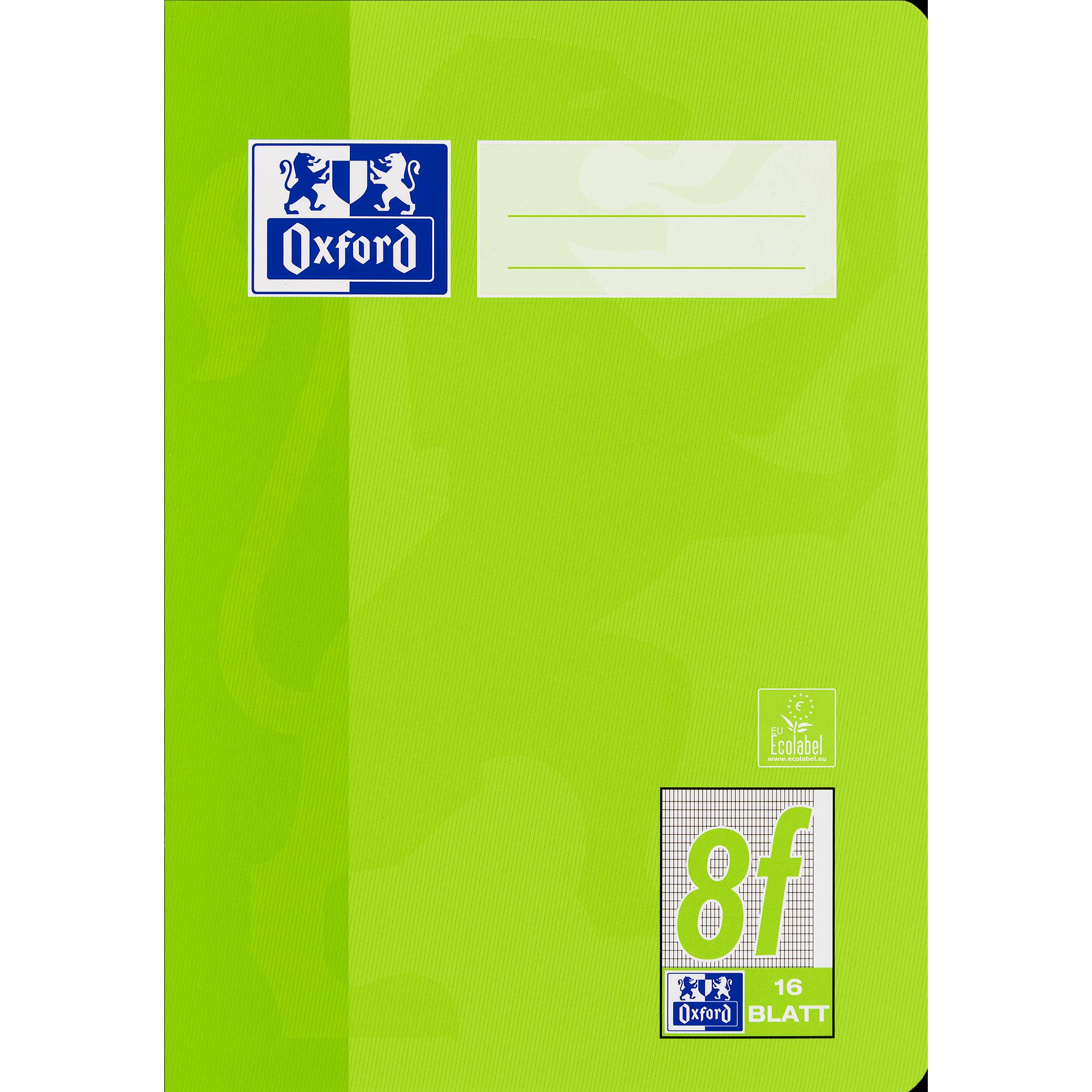 Oxford, Heft + Block, Schulheft, A5, Lineatur 8f (A5, Kariert, Harter Einband)