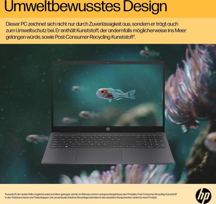 Produktbild HP 15-fc0456ng (15.60", AMD Ryzen 5 7520U, 16 GB, 512 GB, DE)