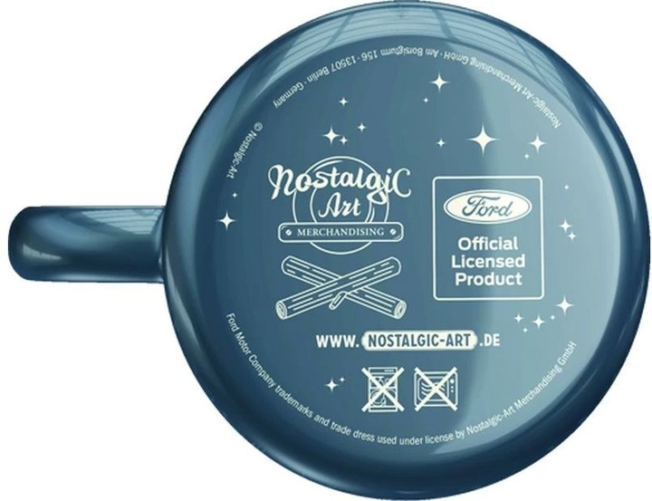 Immagine prodotto Nostalgic-Art Merchandising Tazza universale Ford Mustang 360 ml, 1 pezzo, Blu (360 ml, 1 x)