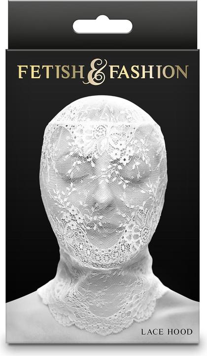 Actual product image NS Novelties Fetish & Fashion Lace Mask White
