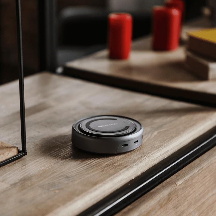 Image du produit Canyon HUB USB-5-in1 USB-C > HDMI/2xUSB/USB-C/VGA/QI Chargement (USB-C, 5 ports)