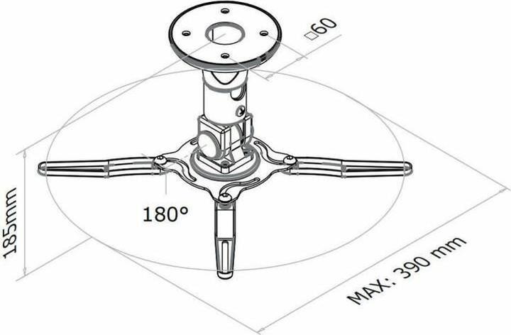 Produktbild Neomounts Deckenhalterung Beamer C-50 (Decke)