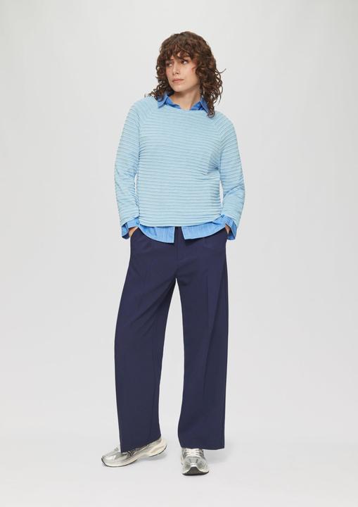 Produktbild S.Oliver Strickpullover Pullover mit Strukturmuster aus Viskosemix (XXL)