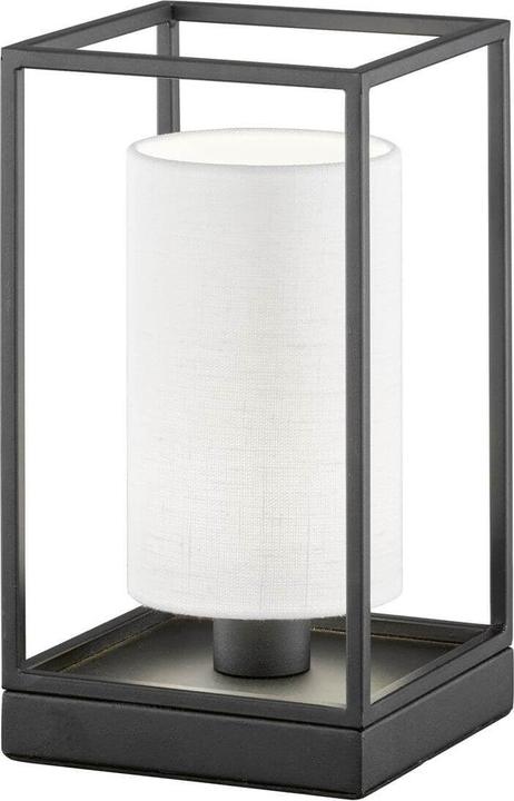 Fischer & Honsel Honsel Gilli table lamp E14 fabric shade white linen sand black 50577 (E14)