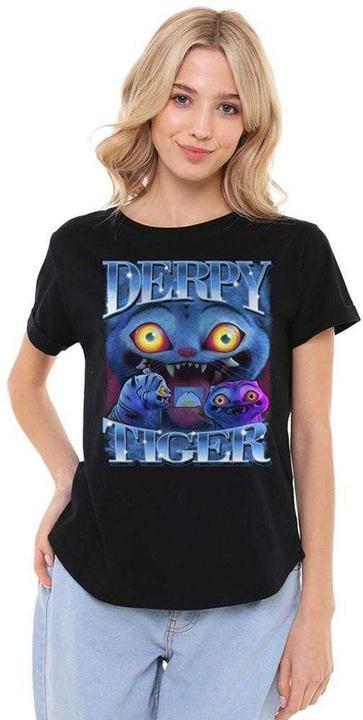 Immagine prodotto K-Pop Demon Hunters Maglietta Derpy Tigre Bootleg Donna (M)