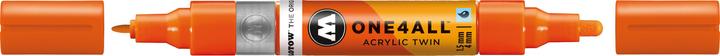 Produktbild Molotow Marqueur pour Maquettes - One4All Twin - Acrylique Orange DARE - 1,5/4mm - -085 - 14 cm (Dare Orange, 4 mm, 1 x)