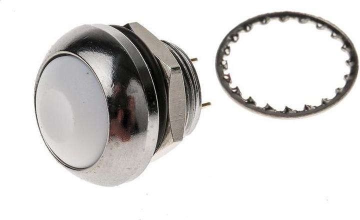 Produktbild RS PRO off / Momentary round White chrome