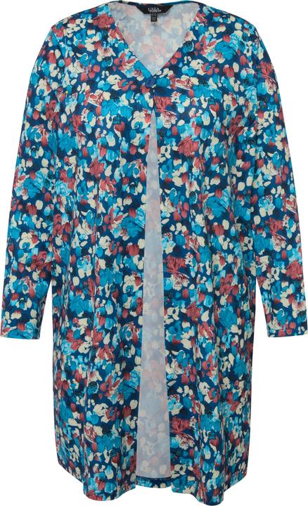 Produktbild Ulla Popken Jerseyjacke, Pinselstriche, A-Linie, V-Ausschnitt (62)