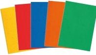 Actual product image Notebook A4, 4 mm squared, with spiral binding, 48 sheets, assorted (A4, Checked)