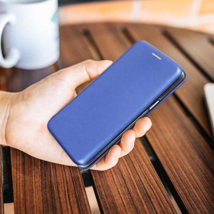 Produktbild OEM Book case ELEGANCE book case for SAMSUNG S25 navy (Samsung Galaxy S25)