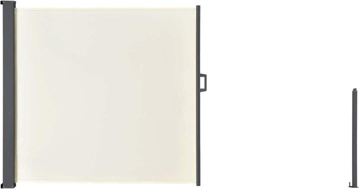 Actual product image Juskys Seitenmarkise Dubai 300x160cm - Beige (3 m)