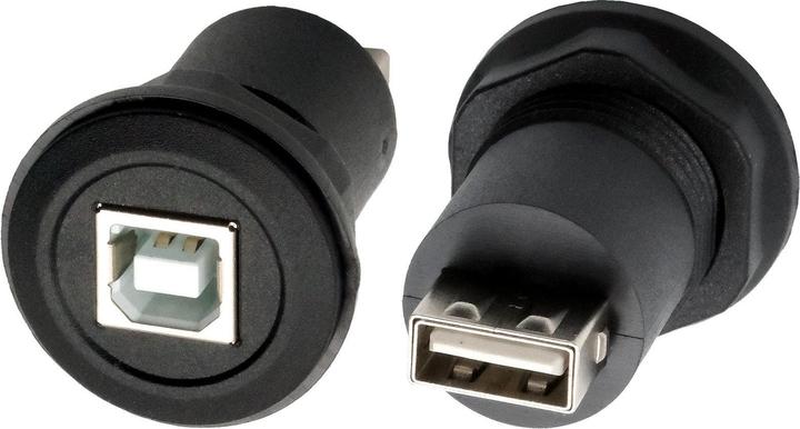 Produktbild Exsys Einbau-Adapter USB-B - USB-A (USB-A, USB-BC 1.2)