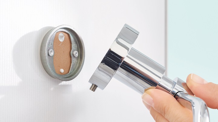 Immagine prodotto tesa LOXX portasalviette da bagno a due bracci con soluzione adesiva senza foratura