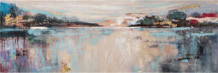 Produktbild imageland Abstrackter Seeblick (150 x 50 cm)