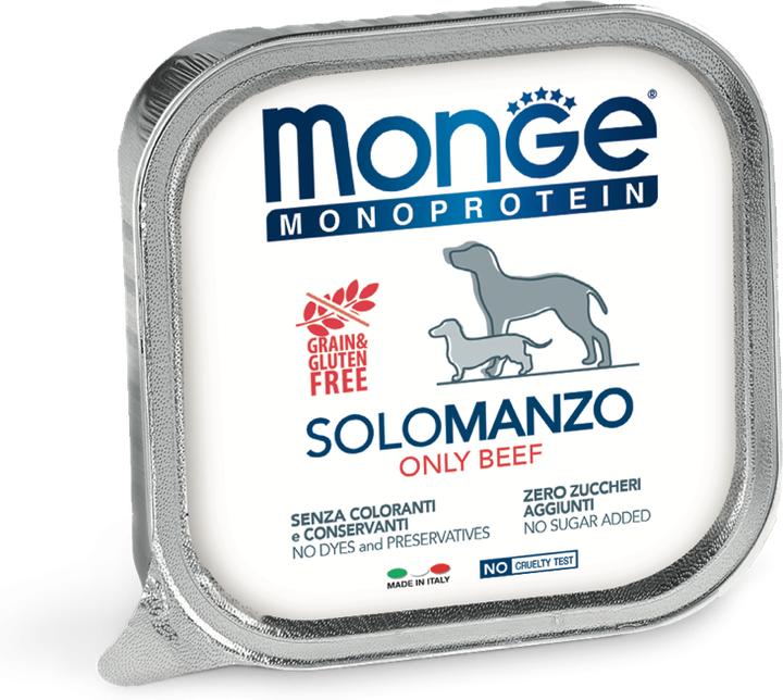 Actual product image Monge Monoprotein SOLO Dog, beef (Adult, 24 pcs., 150 g)