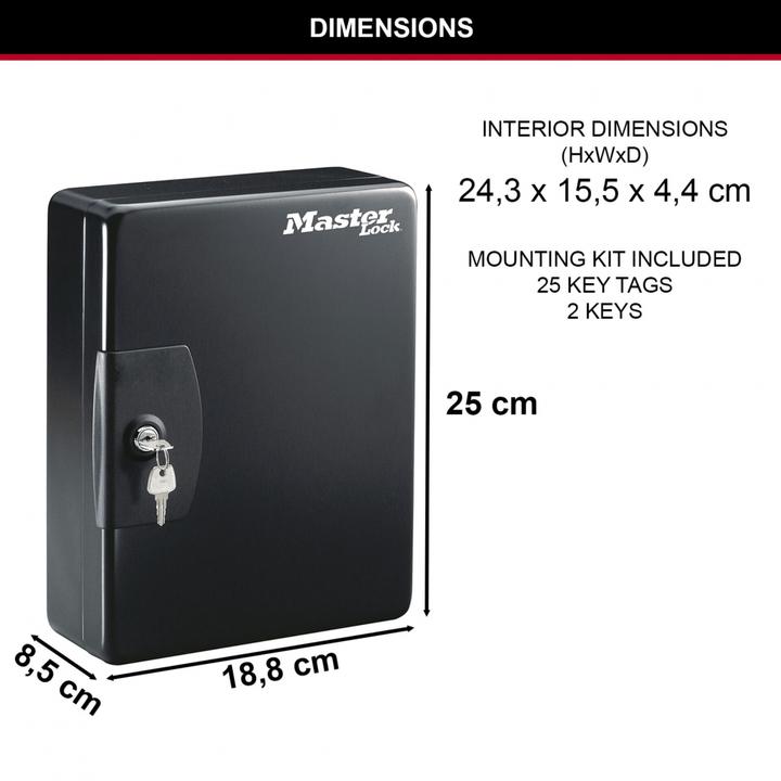 Immagine prodotto Master Lock Cassaforte KB-25ML Nero