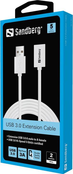 Produktbild Sandberg USB-Verlängerungskabel (2 m, USB 3.0)