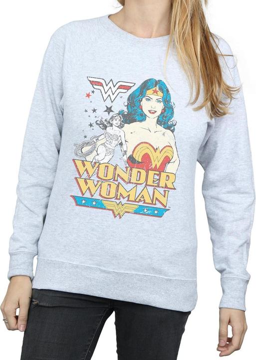 Actual product image Womens/Ladies Wonder Woman Posing Sweatshirt (S)