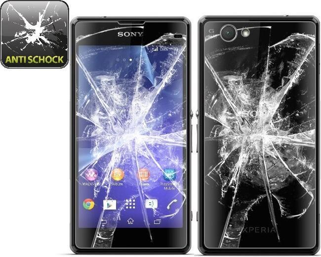 Produktbild Protectorking 4x Panzerfolie Anti-Shock HD Klar (4 Stk., Sony Xperia Z1 Compact)