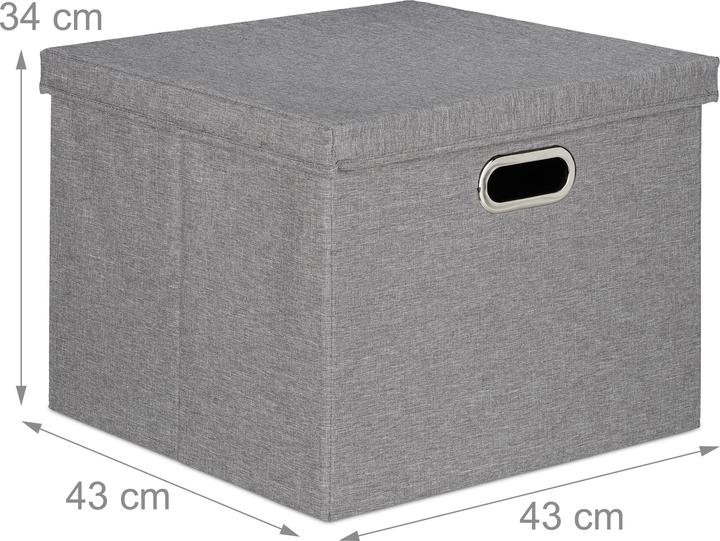 Produktbild Relaxdays Aufbewahrungsbox (43 x 43 x 34 cm, 51 l)