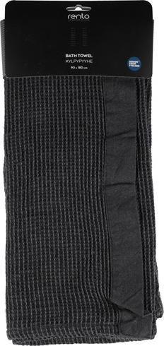 Rento Sauna towel Kenno, 180 x 90 cm, black/grey