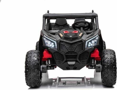 Produktbild Es-toys Kinderfahrzeug schwarz – Elektro Auto „Com 18“ – 24V7A Akku, 4x Motoren - Allrad + 2 Sitzer