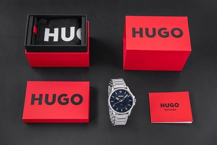 Image du produit Hugo Boss Hugo First Herrenuhr 1530186 + BOX (Montre analogique, 43 mm)