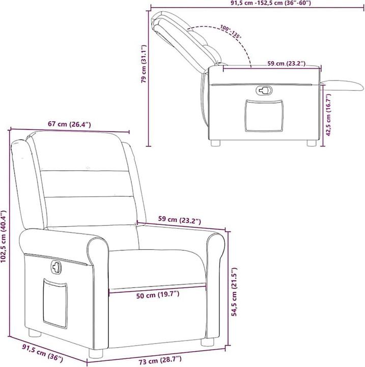 Produktbild vidaXL Relaxsessel