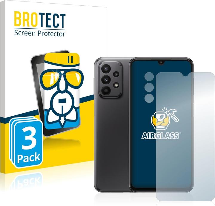 Actual product image BROTECT AirGlass Glass (3 pcs., Samsung Galaxy A23 5G)